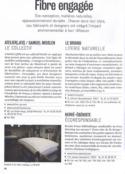 wool mattress & box spring | Les ateliers Le Briand