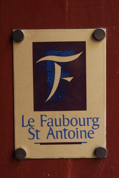 historic mattress maker&rsquo;s sign in the faubourg | Les Ateliers Le Briand