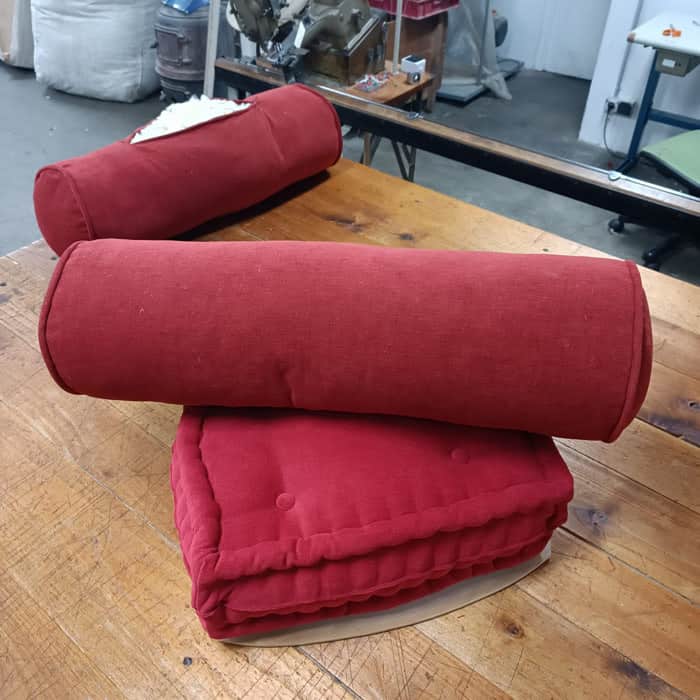 Made-to-measure wool bolster