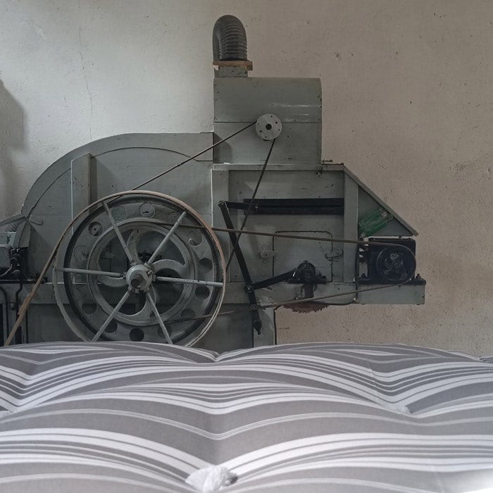Cardeuse à laine de l’atelier