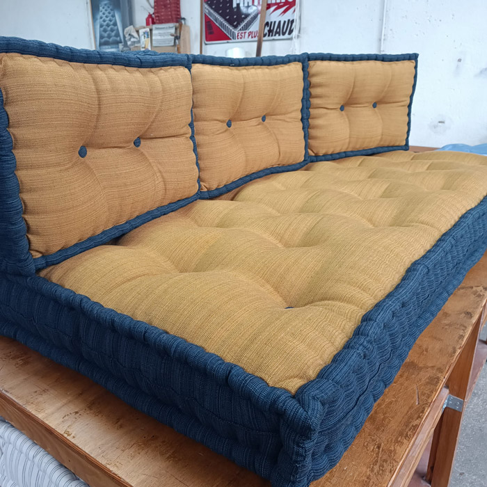 matelas-capitonne-assise-dossier-sur-mesure matelas de laine & sommier tapissier | Les ateliers Le Briand