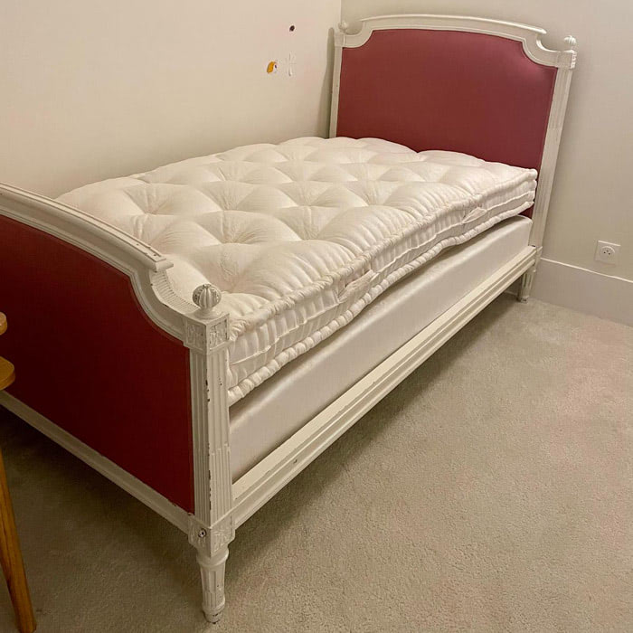 tete-pied-de-lit-lit-louis-xvi matelas de laine & sommier tapissier | Les ateliers Le Briand