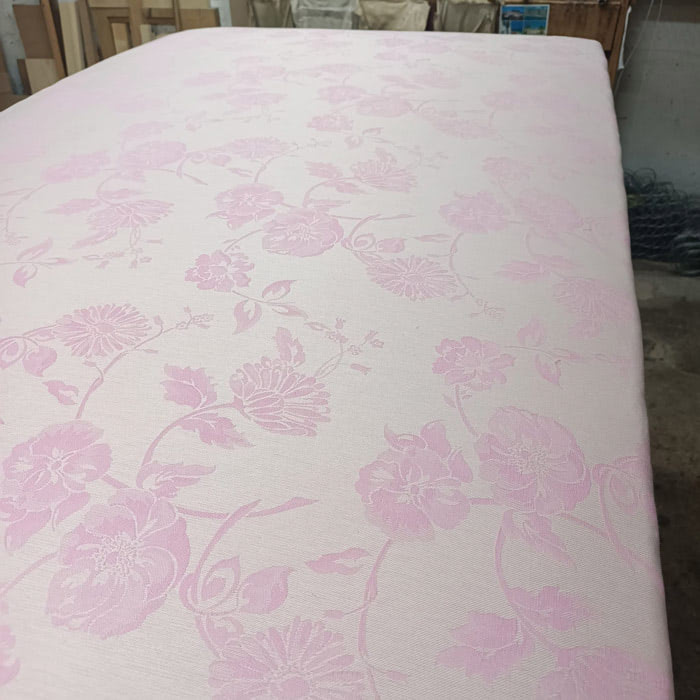 Pink damask box spring