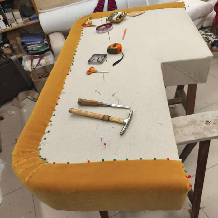 Custom bed base wool mattress & box spring | Les ateliers Le Briand